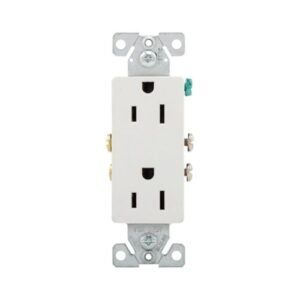 1107W Eaton Non Temper decorator duplex receptacle 15A 125V