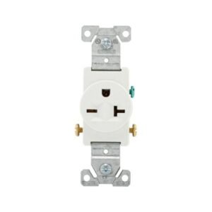 1876W Eaton commercial grade single receptacle 20A 250V 6-20R