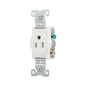 817W Eaton commercial grade single receptacle 15A 125V 5-15R