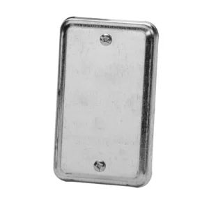 11C4 Metal 1 Gang Utility Box Blank Cover