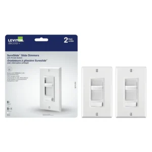 6674-2PK Leviton Sure Slide Universal Slide Dimmer (2-Pack)
