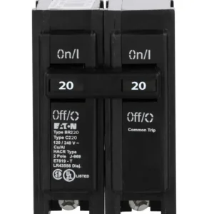 BR220 Eaton 20A 2 Pole 240V Breaker
