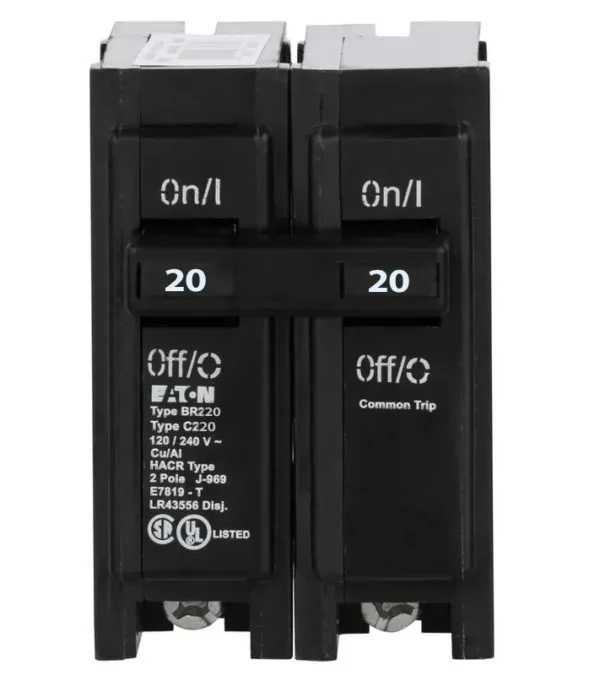 BR220 Eaton 20A 2 Pole 240V Breaker