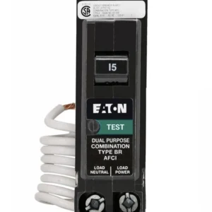 BRN115AFC Eaton 15A 1 Pole 120V Arc Fault (AFCI) Breaker