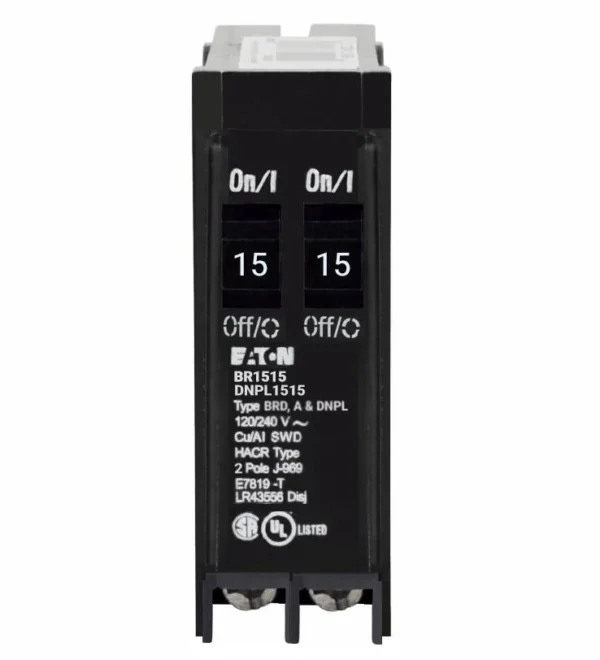 DNPL1515 Eaton 15A Tandem 1 Pole 120V Breaker