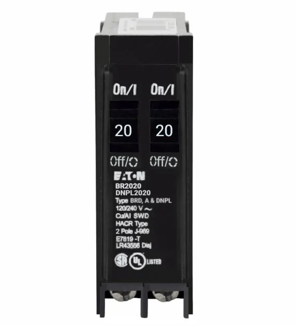 DNPL2020 Eaton 20A Tandem 1 Pole 120V Breaker