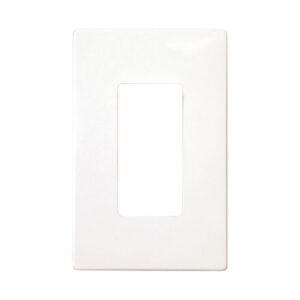 PJS26W Eaton Decorator Screwless White wall plate 1 gang Mid-size