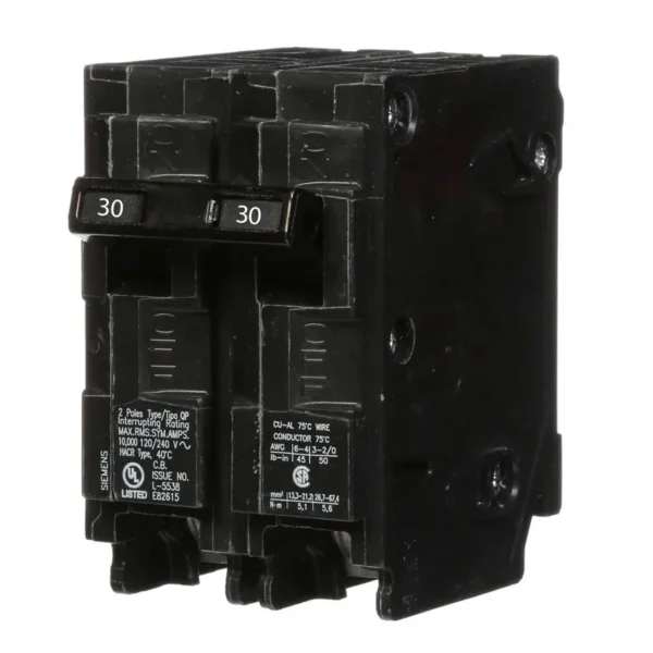 Q230 Siemens 30A 2 Pole 240V Breaker