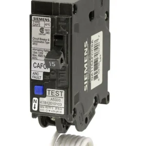 QA115AFCCSA Siemens 15A 1 Pole 120V Arc Fault (AFCI) Breaker