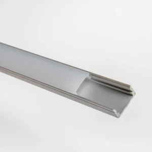 PVAC-F12_3/4'' Silver body White diffuser 178mm(inside 12.5) Aluminum Profile